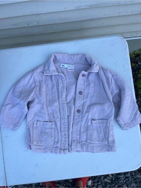 Zara Kids Light Lavender Button Jacket